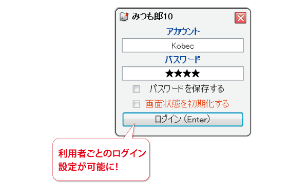 コベック株式会社 みつも郎10画面