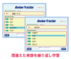 間違えた単語を繰り返し学習