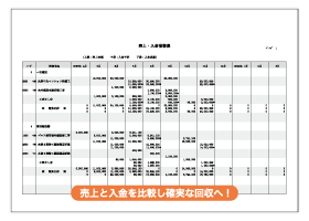 売上・入金推移表