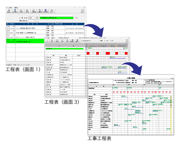 工程表作成機能