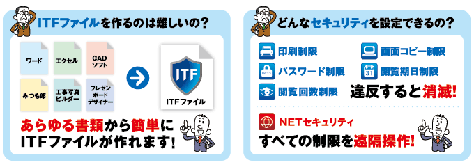 ITFファイルを作るのは難しいの？どんなセキュリティを設定できるの？